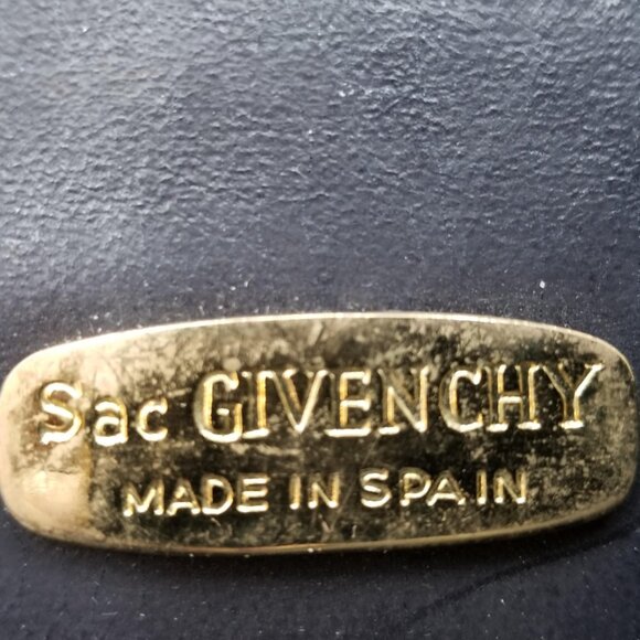 Vintage Dark Blue Suede Signature Givenchy Flap Shoulder Bag - Picture 6 of 11